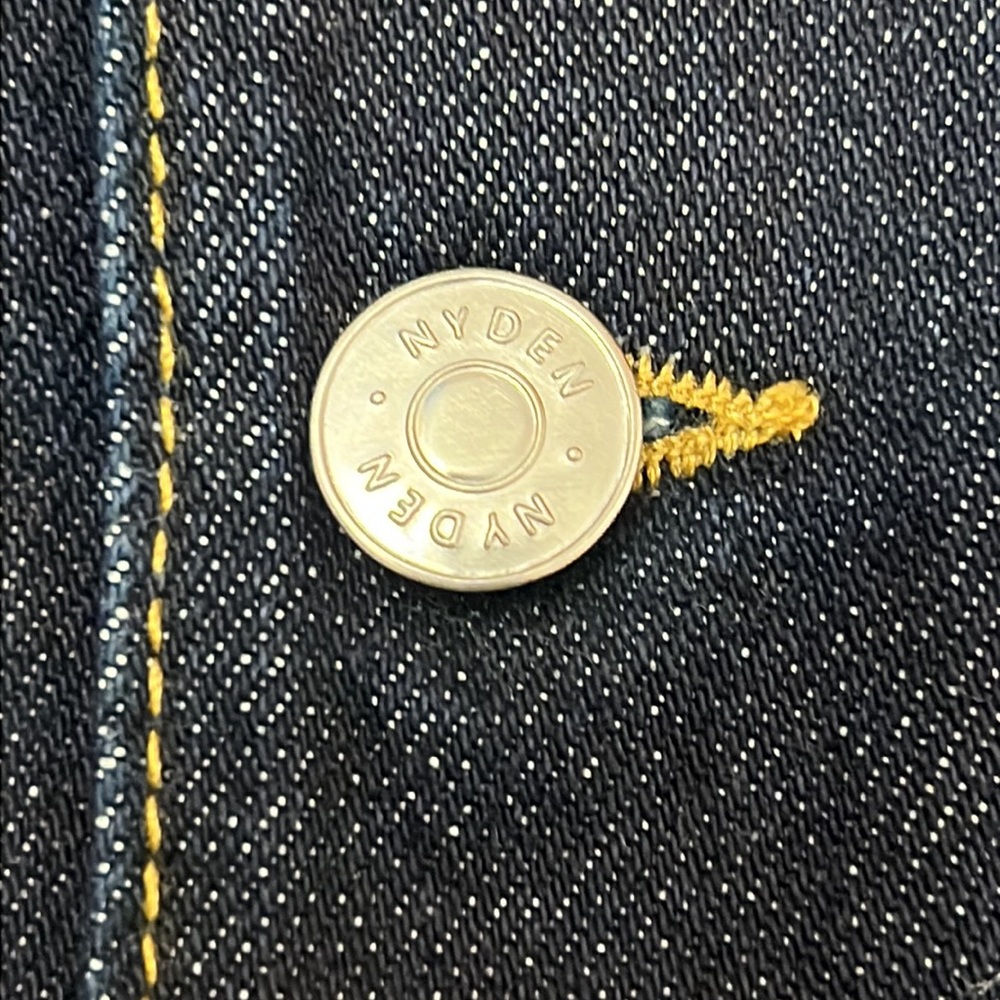 H&M /Nyden x Dr. Woo Embroidered Denim Jacket - Picture 10 of 14